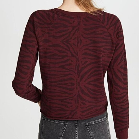 Nation LTD Cardi Raglan Tiger Tee Redwood - Picture 2 of 11